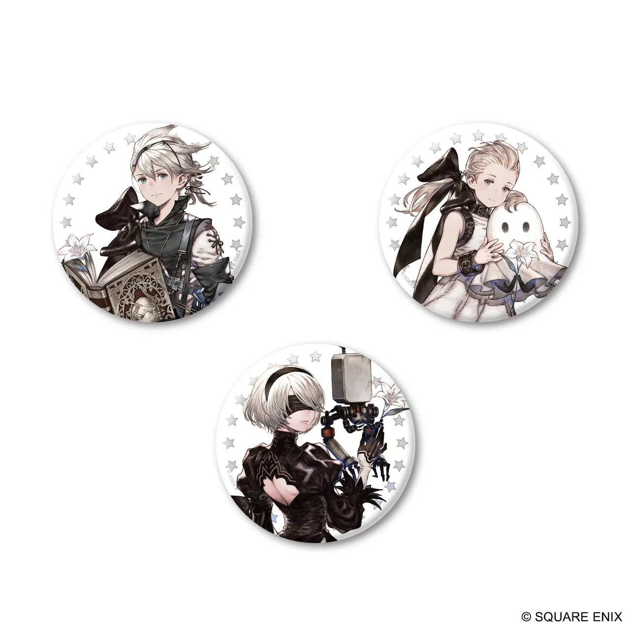 NieR Series 15th Anniversary Can Badge Set